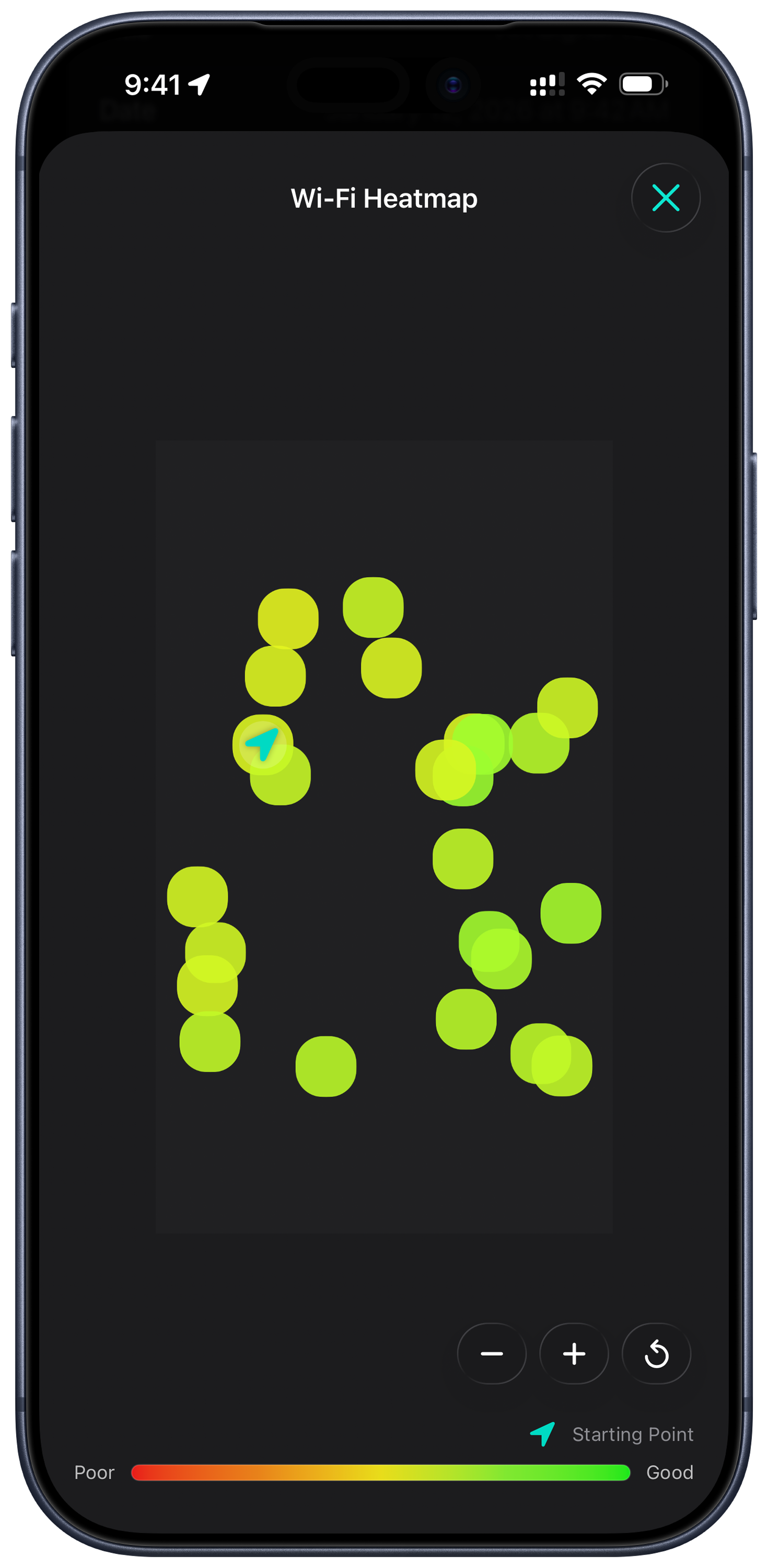 Signal AR screenshot - heatmap